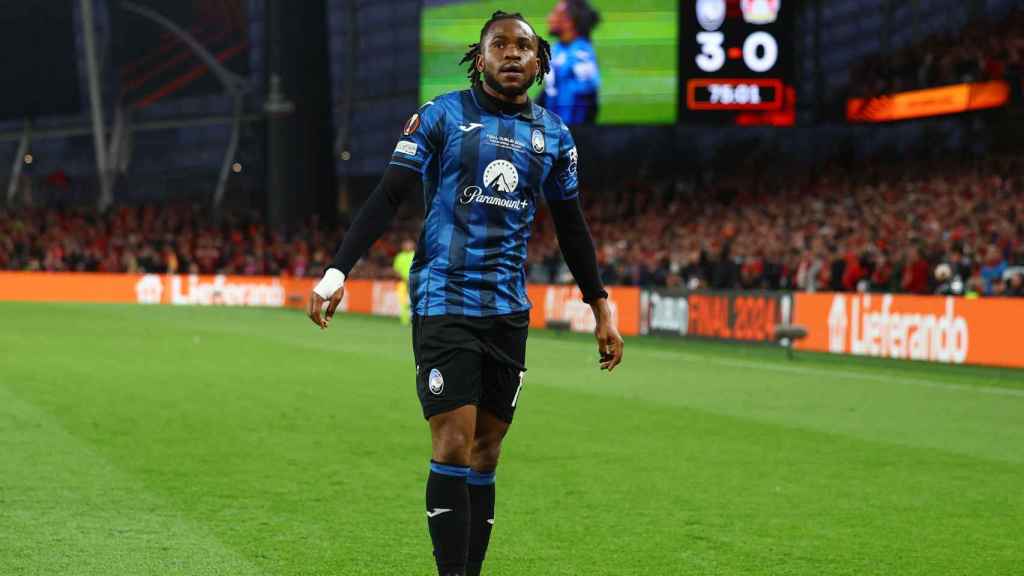 Ademola Lookman, tras marcar uno de sus goles.