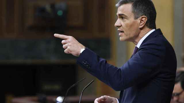 El presidente del Gobierno, Pedro Sánchez, este miércoles en el Congreso de los Diputados.
