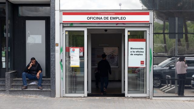 Entrada a una oficina del SEPE,  en una imagen de archivo.