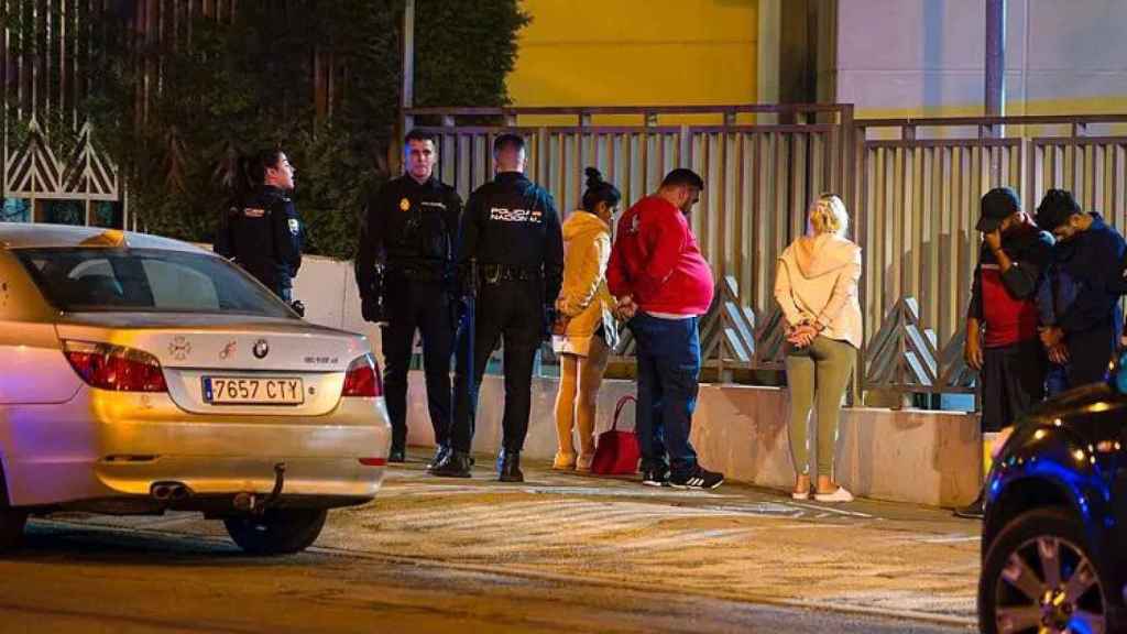 Detenidos por la reyerta frente al colegio San Agustín.