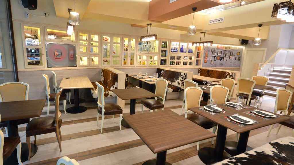 El interior del restaurante.