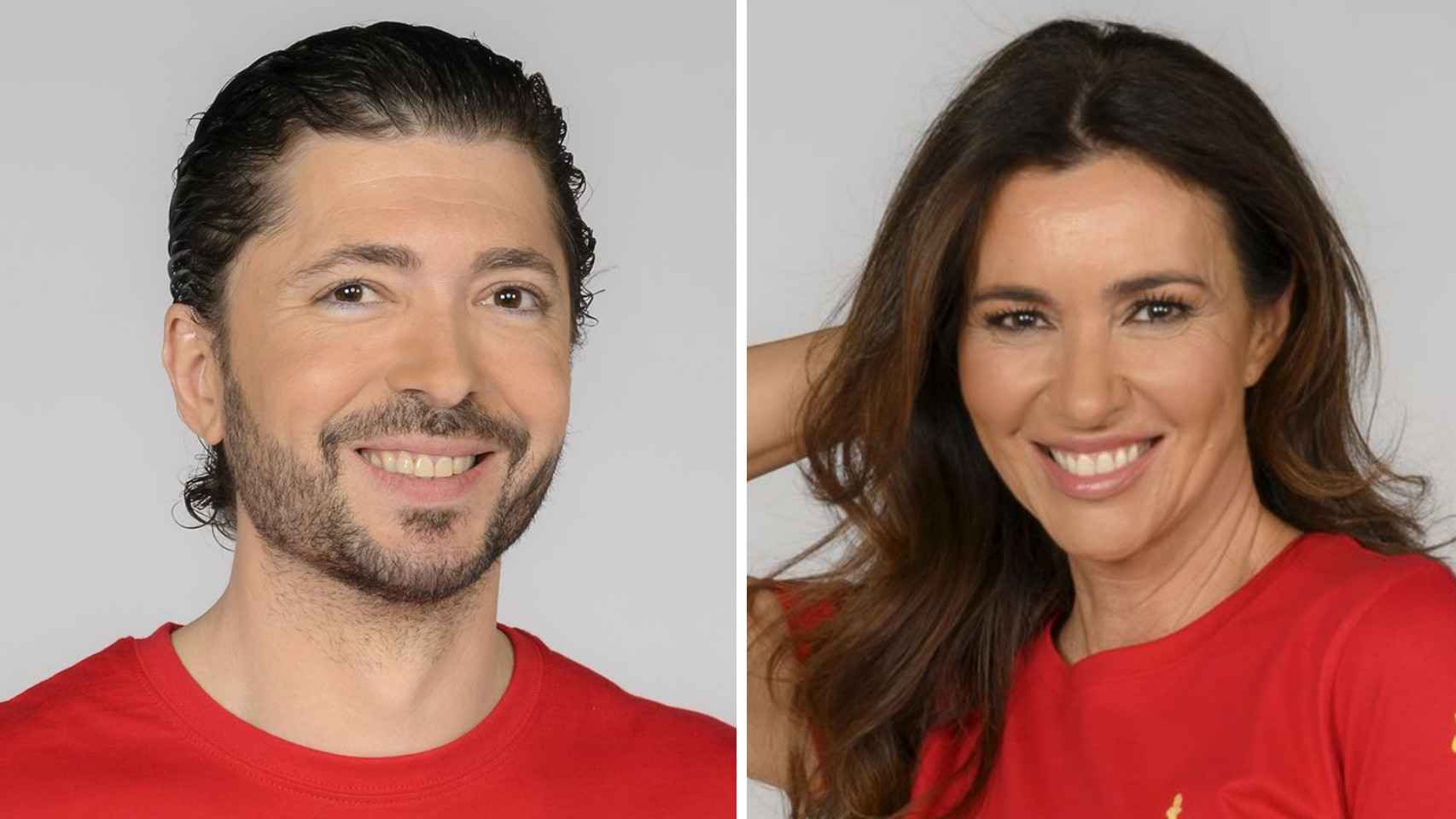 Arantxa del Sol y Ángel Cristo en el posado de 'Supervivientes 2024'.