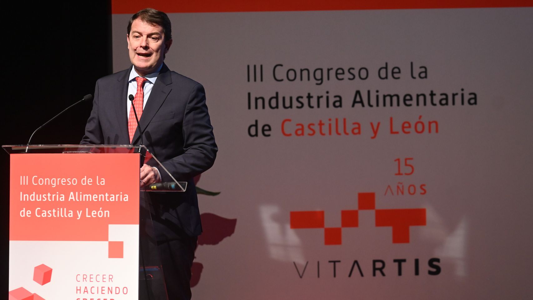El presidente de la Junta de Castilla y León, Alfonso Fernández Mañueco, participa en el acto de inauguración del III Congreso de la Industria Alimentaria de Castilla y León