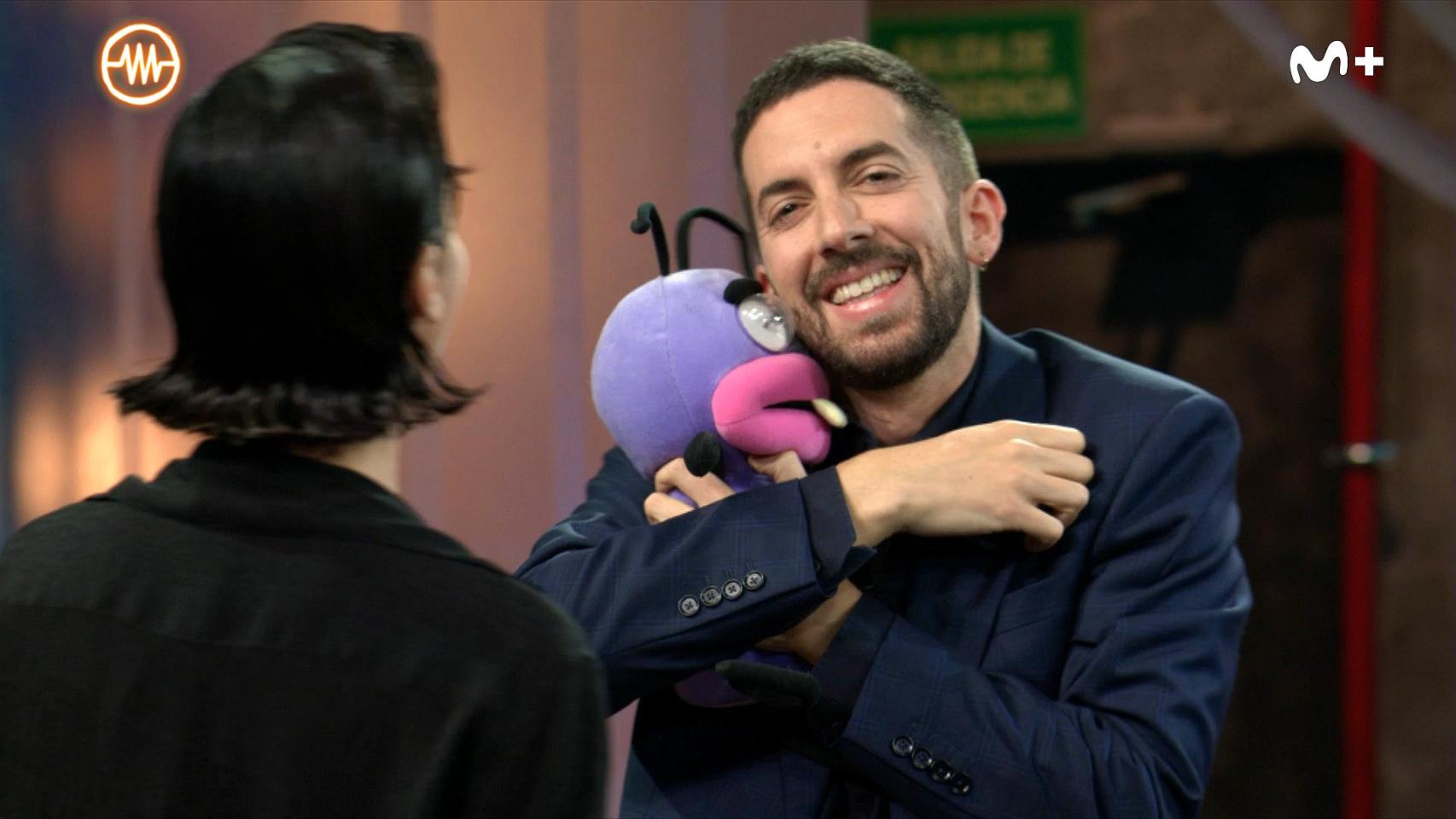 David Broncano, en 'La resistencia', con peluches de Trancas y Barrancas