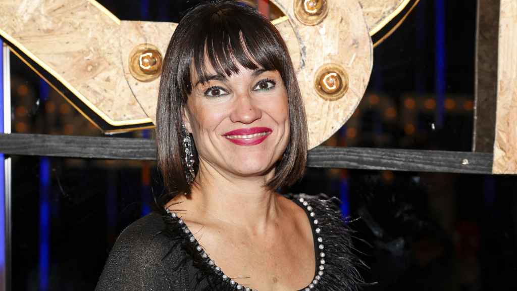 La periodista Irene Villa, este pasado miércoles, día 22, en el show del 35 aniversario de Modestia Aparte.