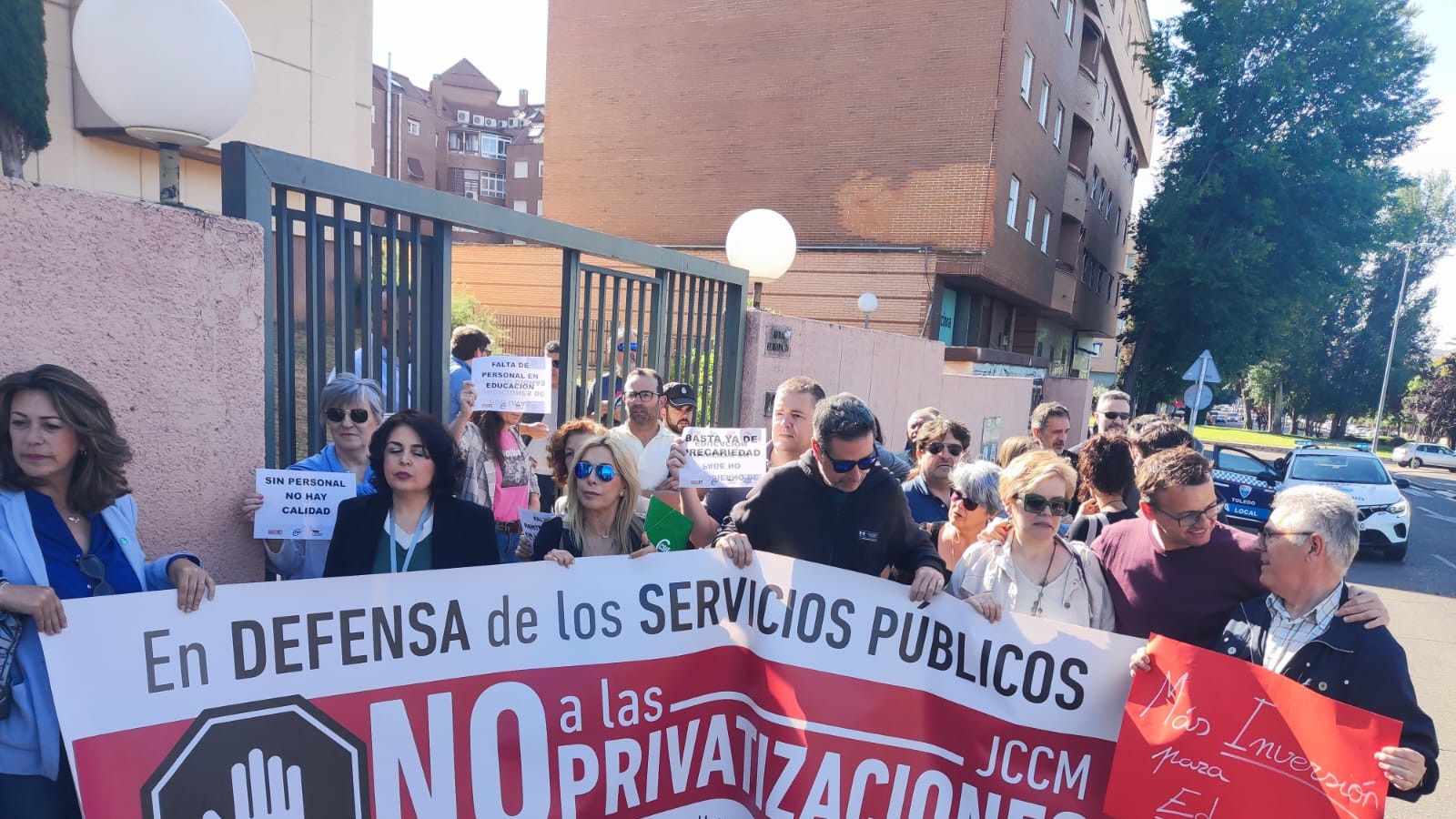 Movilización del personal laboral de la Consejería de Educación.