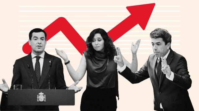 Los presidentes de la Junta de Andalucía, la Comunidad de Madrid y la Comunidad Valenciana.