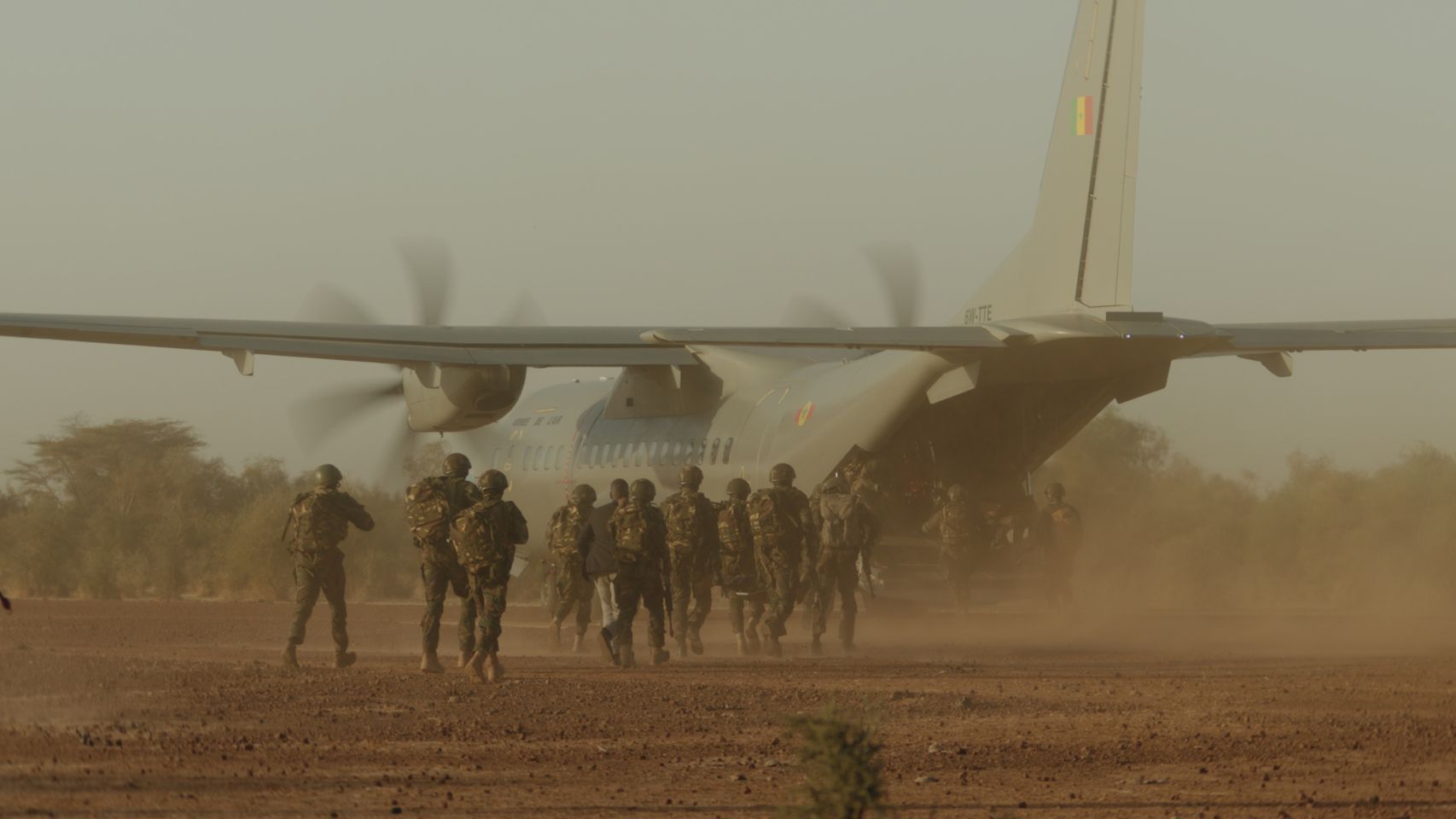 Un C295 de la fuerza aérea senegalesa.