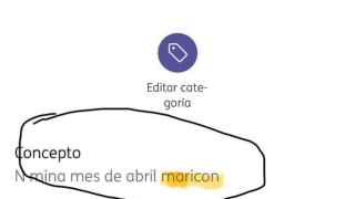 Imagen del ingreso de la nómina a un trabajador de una panadería de Málaga.