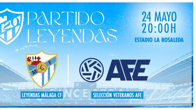 El Málaga CF pone el colofón a los actos del 120 aniversario con un partido de leyendas