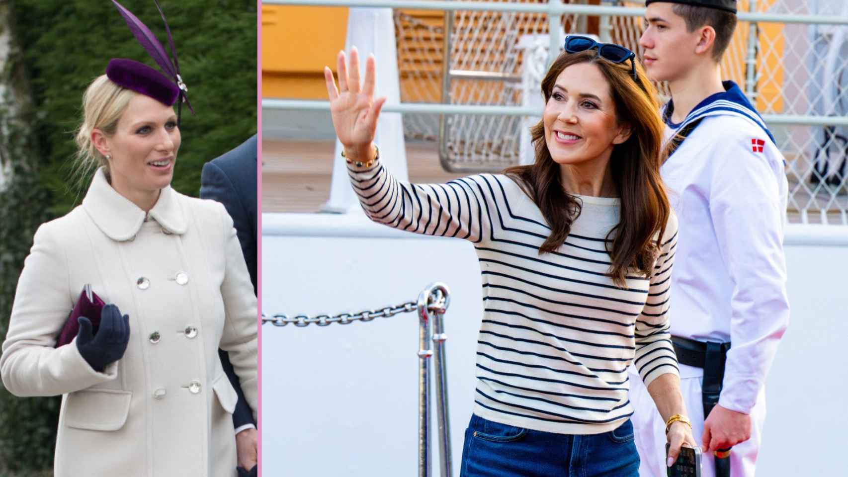 Montaje de Magas de Zara Tindall y Mary de Dinamarca.