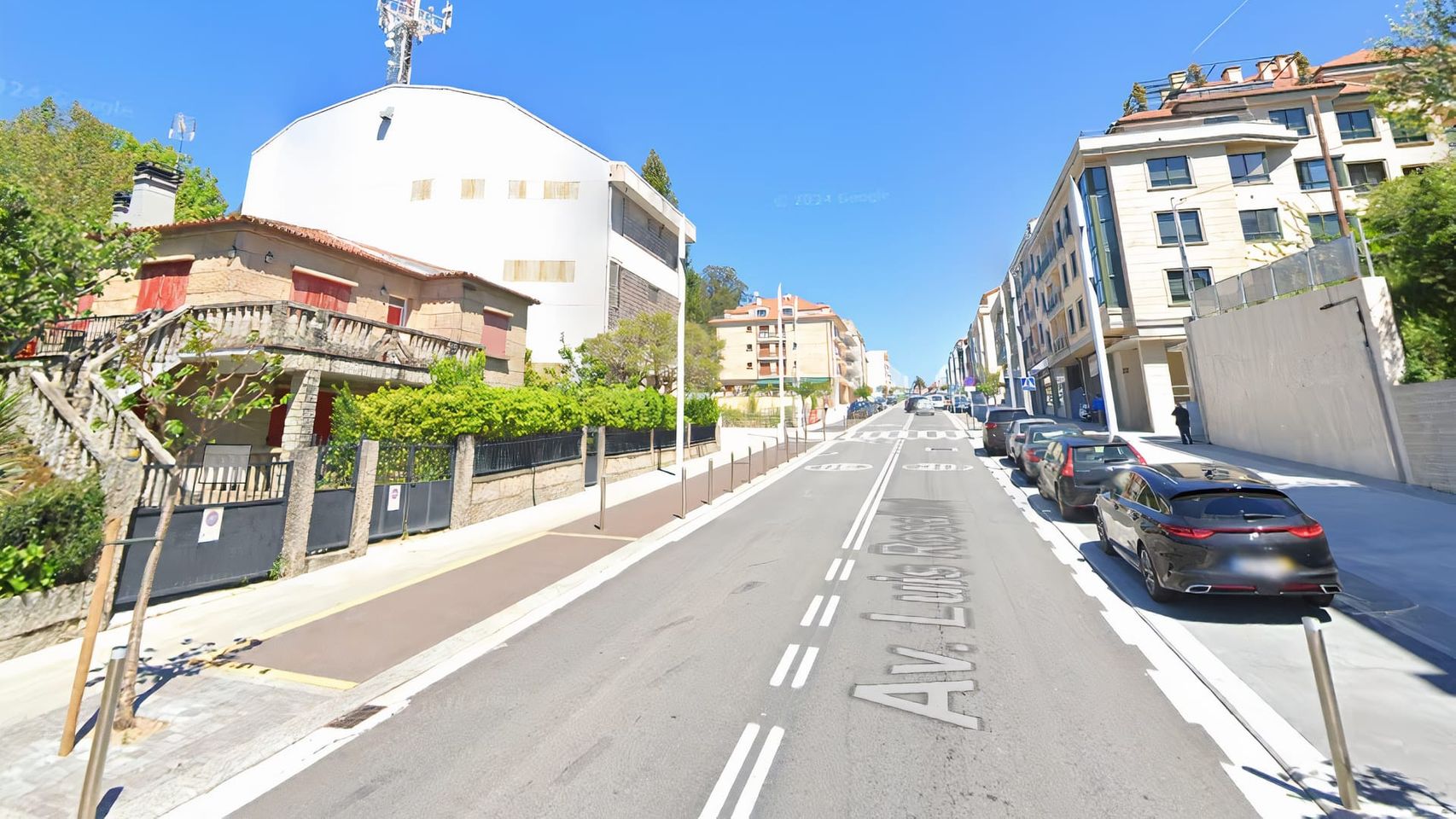 Avenida Luis Rocafort, en Sanxenxo (Pontevedra).