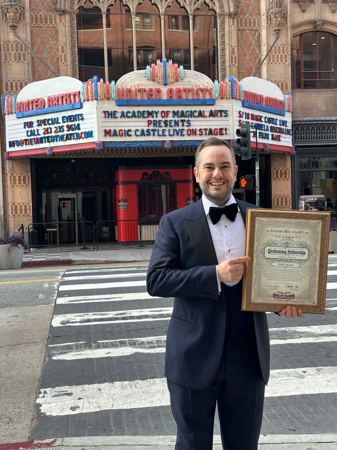 Jorge Blass en Estados Unidos.