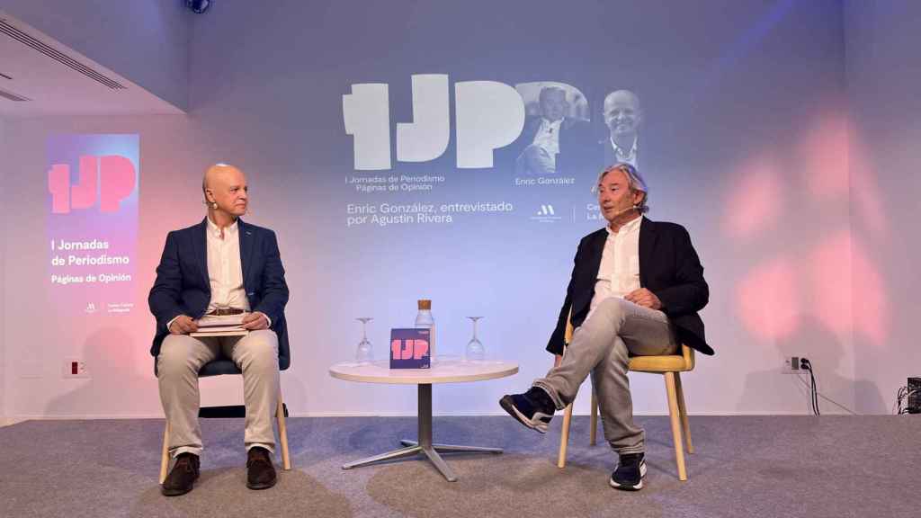 Enric González y Agustín Rivera en las I Jornadas de Periodismo de Málaga