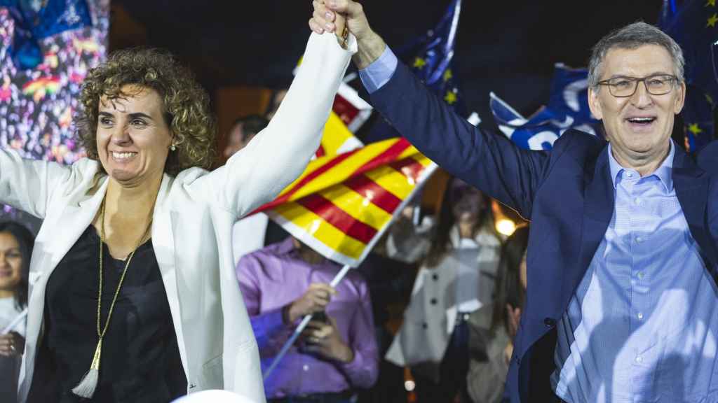 Dolors Monserrat y Alberto Núñez Feijóo.