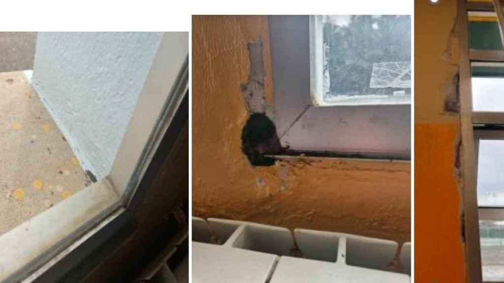 Estado de las aulas del CEIP La Palomera de León
