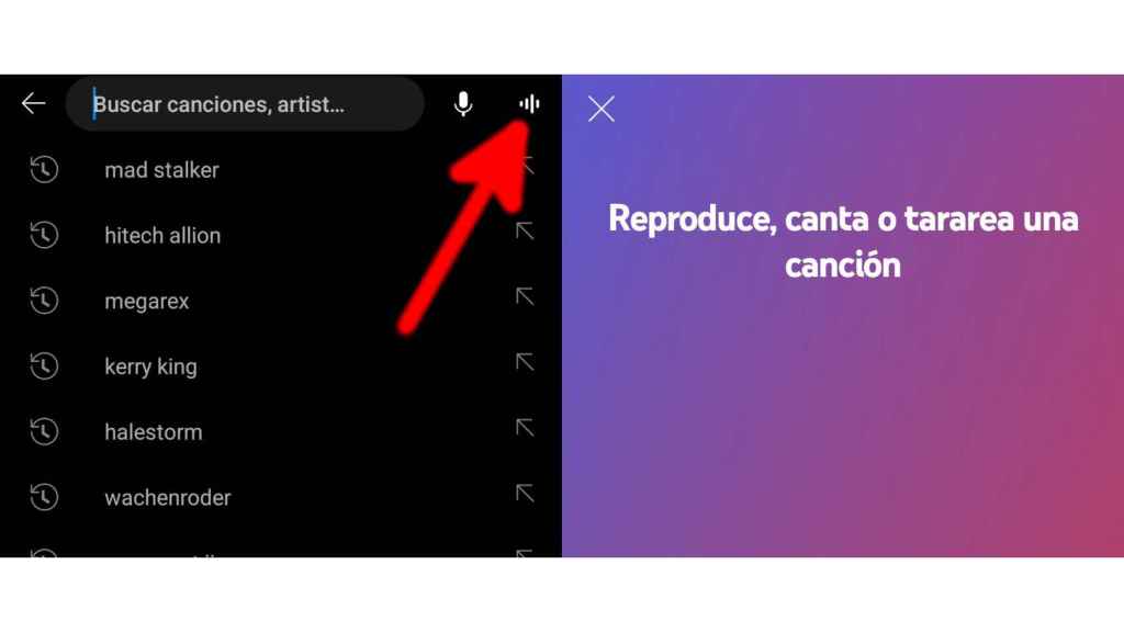 El nuevo botón de YouTube Music que permite tararear la canción que estamos buscando