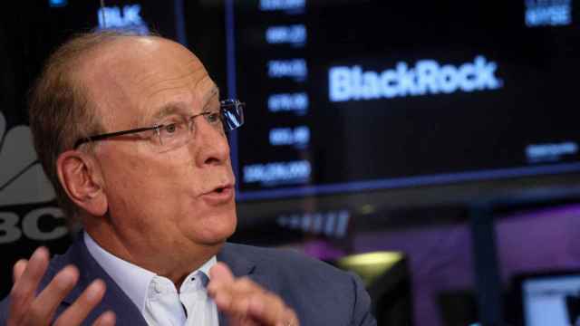 Larry Fink, CEO de BlackRock, durante una entrevista en la Bolsa de Nueva York.