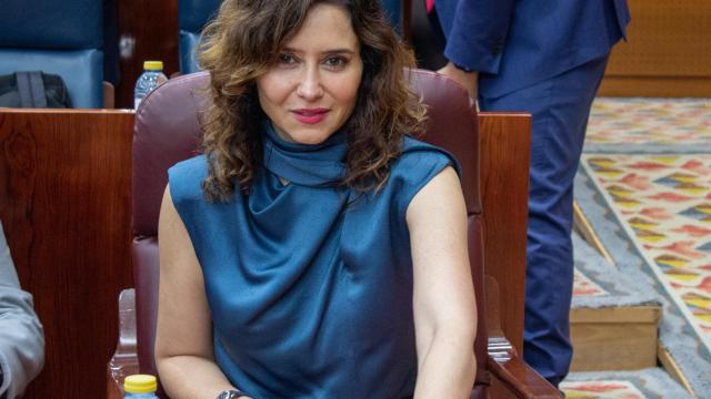 La presidenta de la Comunidad de Madrid, Isabel Díaz Ayuso, durante un pleno en la Asamblea de Madrid, a 23 de mayo de 2024, en Madrid