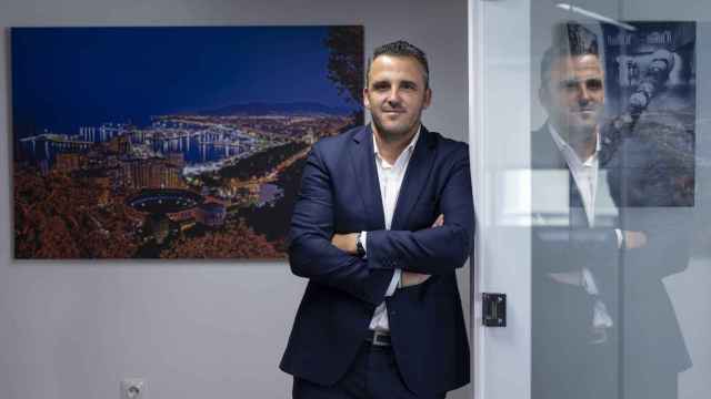 Curro Rodríguez, en la sede de Ly Compani, en Málaga.