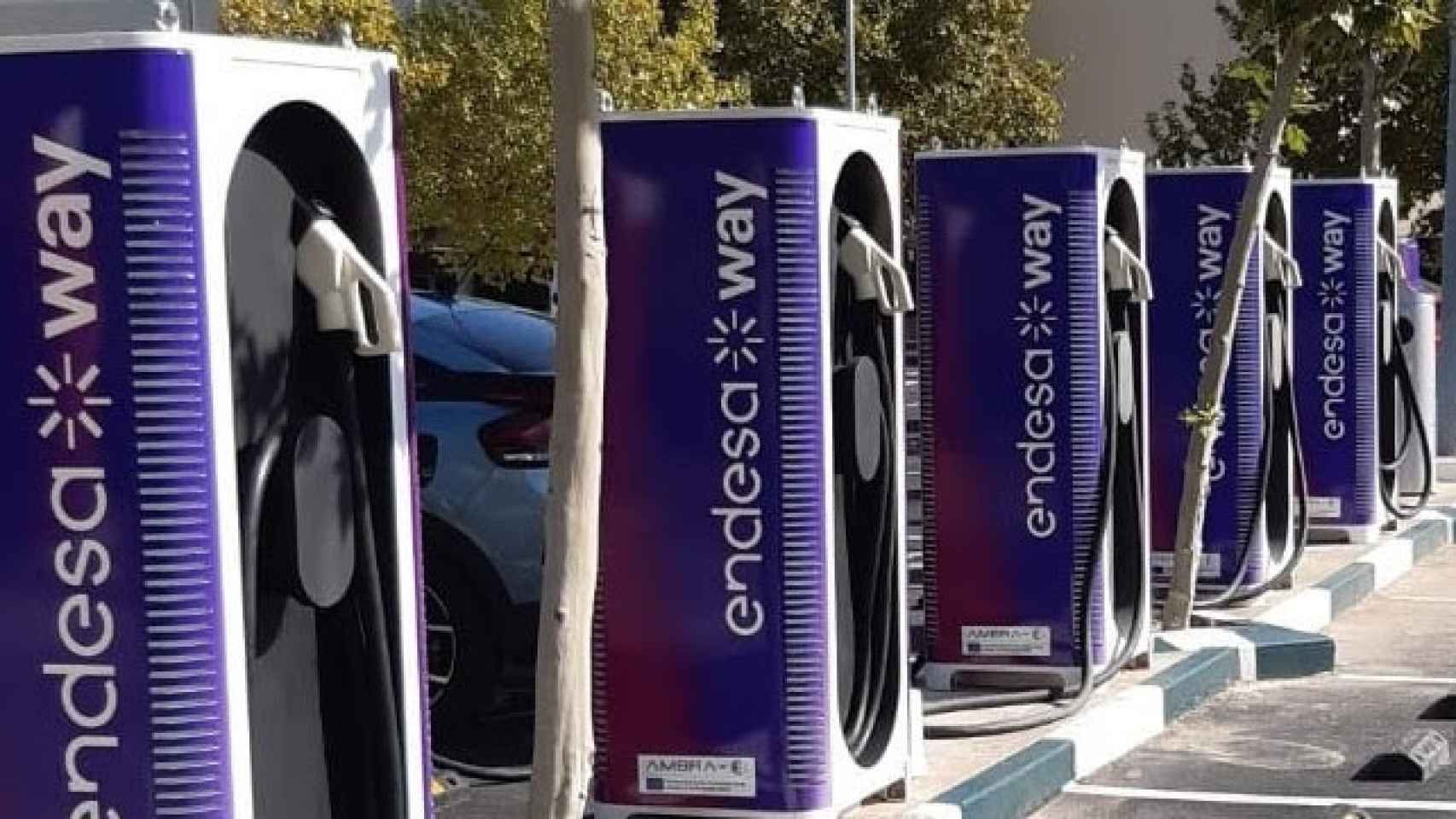 Punto de recarga de Endesa X Way.