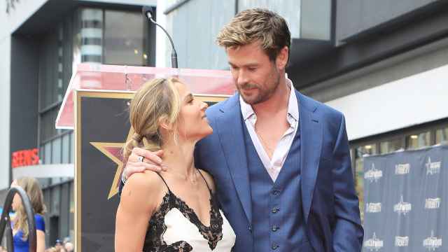 Elsa Pataky y Chris Hemsworth, en la ceremonia de inauguración.