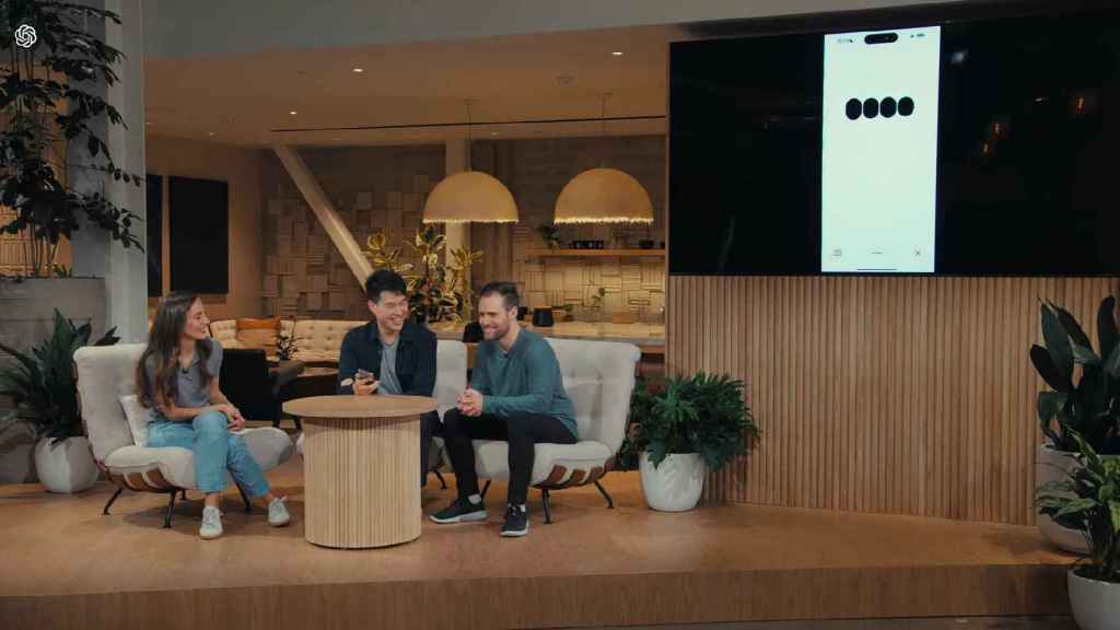 Un momento de la presentación de ChatGPT 4o