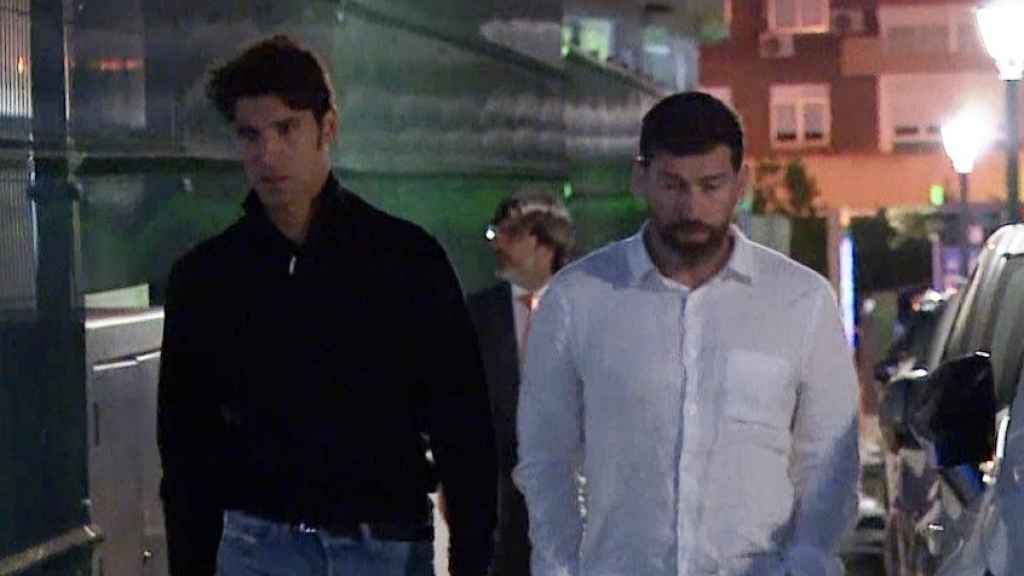 Cayetano Rivera tras sufrir una cogida en Las Ventas.