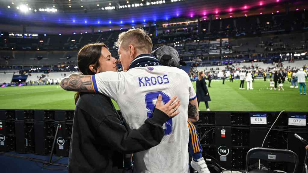 Toni Kroos y Jessica, en una imagen de archivo.