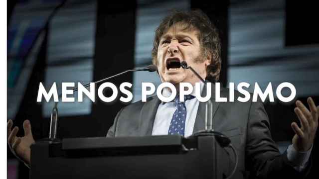 El presidente de Argentina, Javier Milei, en el vídeo electoral del PSOE.