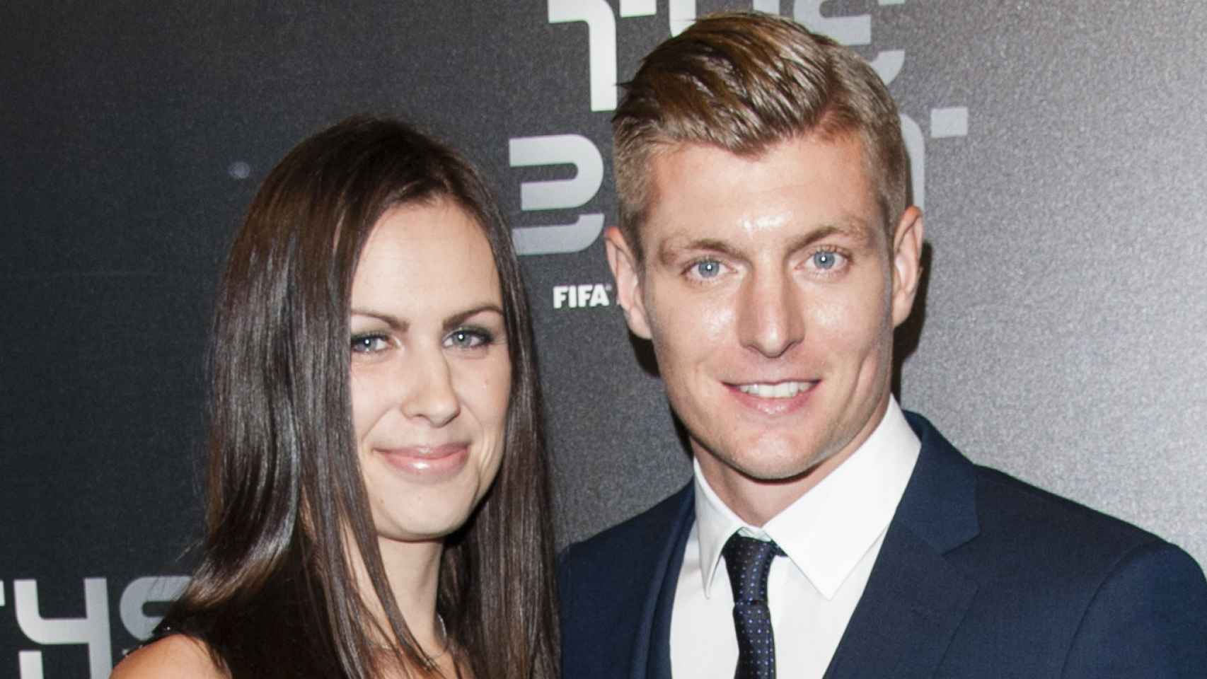 Toni Kroos y su mujer, Jessica, en una imagen de archivo de 2017.