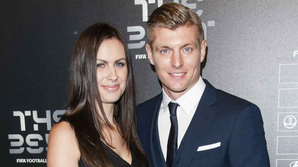 Toni Kroos y su mujer, Jessica, en una imagen de archivo de 2017.