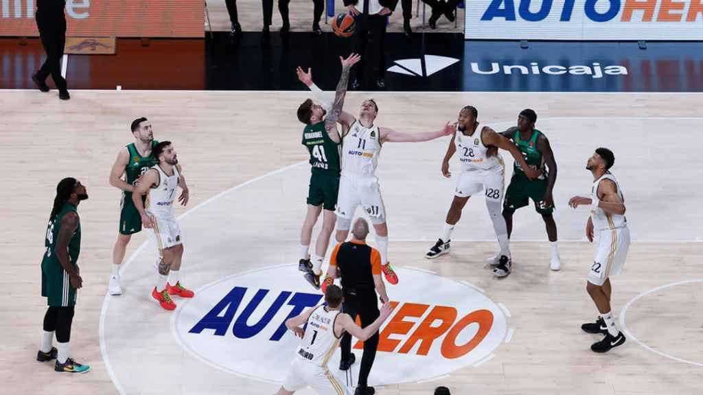 Partido de Euroliga entre el Real Madrid y Panathinaikos.