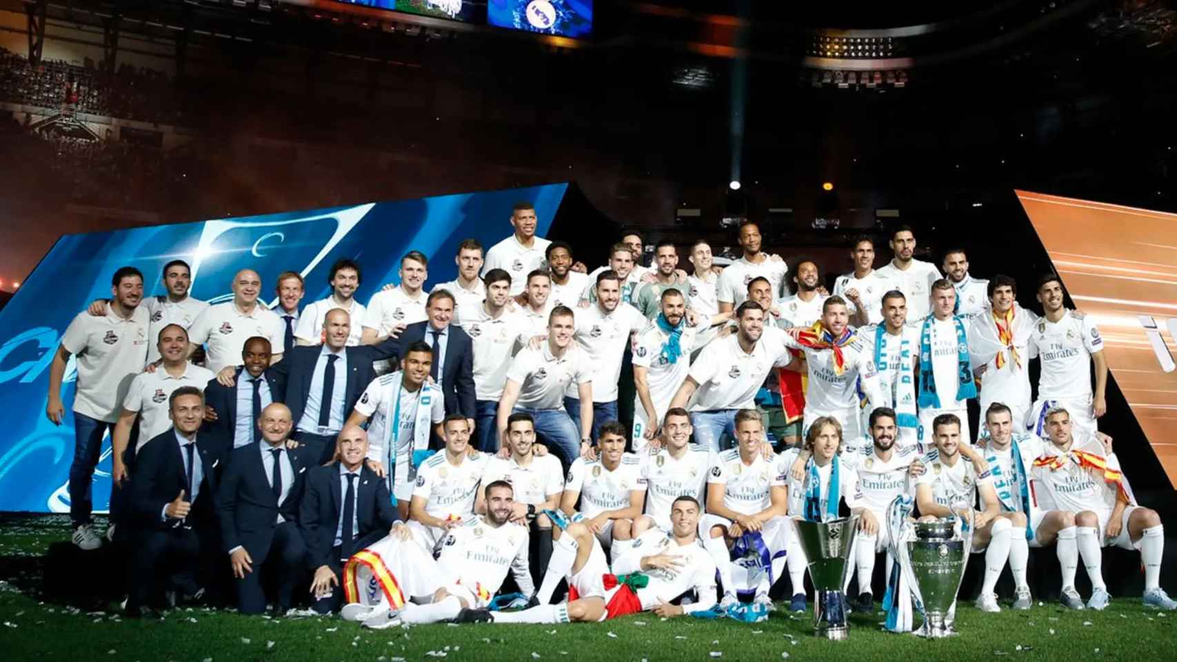 Celebración de La Decimotercera y La Décima en el Santiago Bernabéu