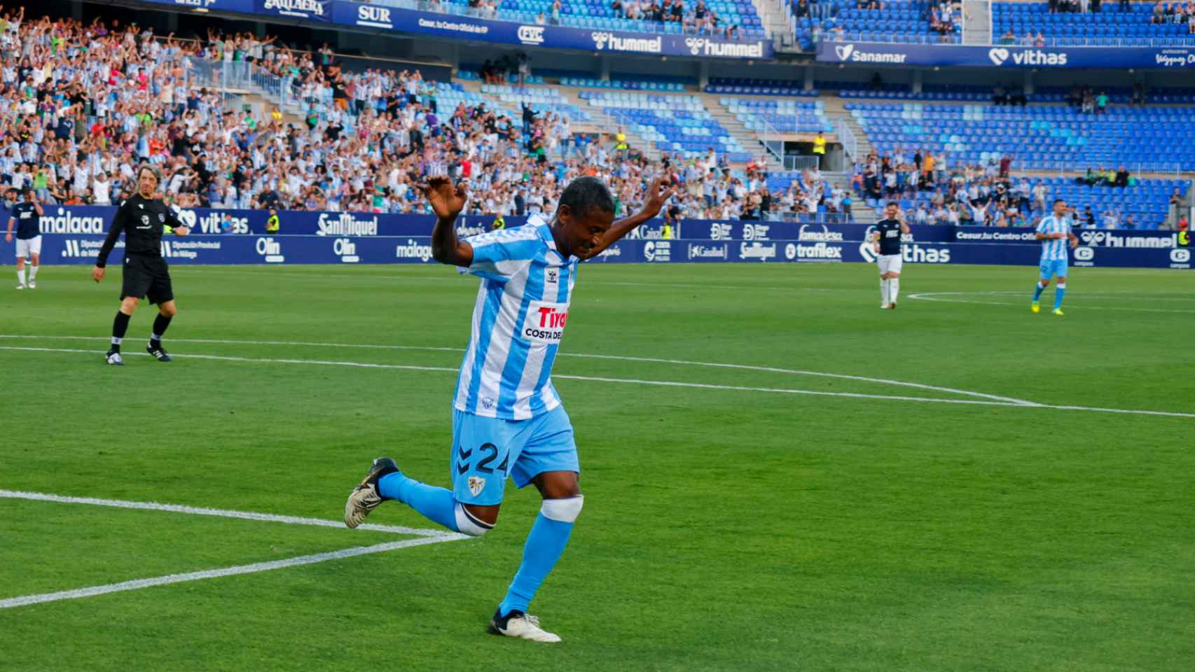 Catanha hizo volar de nuevo la 'gaviota' en La Rosaleda