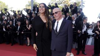 La actriz Karla Sofia Gascon y el director Jacques Audiard