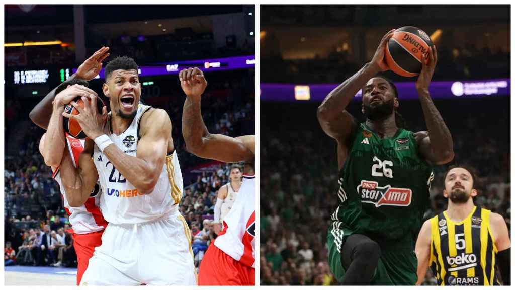 Edy Tavares y Mathias Lessort.