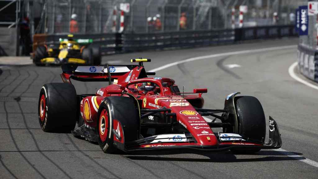 Carlos Sainz, en acción en el GP de Mónaco.