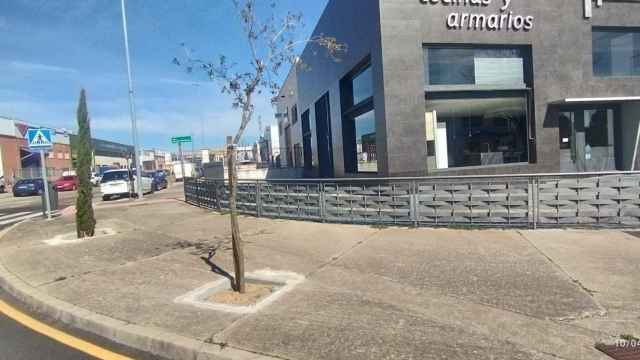 Los trabajos de renaturalización en el polígono de la Hiniesta