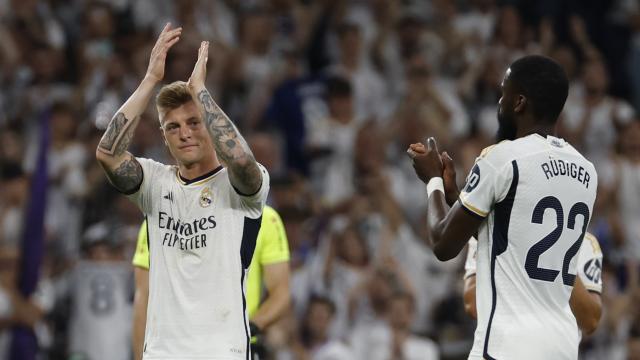 Toni Kroos, en su despedida del Santiago Bernabéu