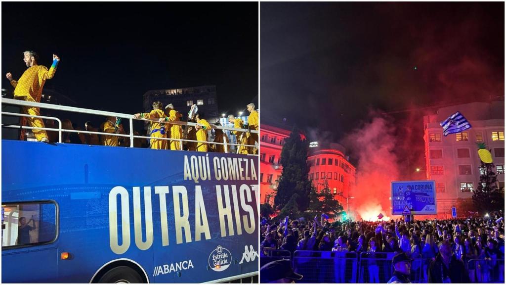 Fiesta del ascenso a Segunda División en 2024 en Cuatro Caminos