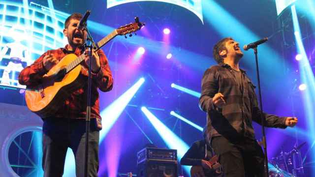 Estopa durante uno de sus conciertos. Fotografía web Estopa