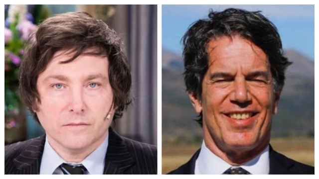 A la izquierda, Javier Milei, a la derecha, el que fuera su jefe de Gabinete Nicolás Posse.