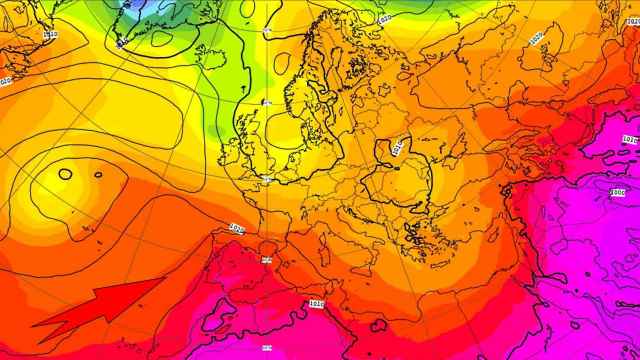 Las altas presiones que se situarán sobre España para finales de mayo. ECMWF