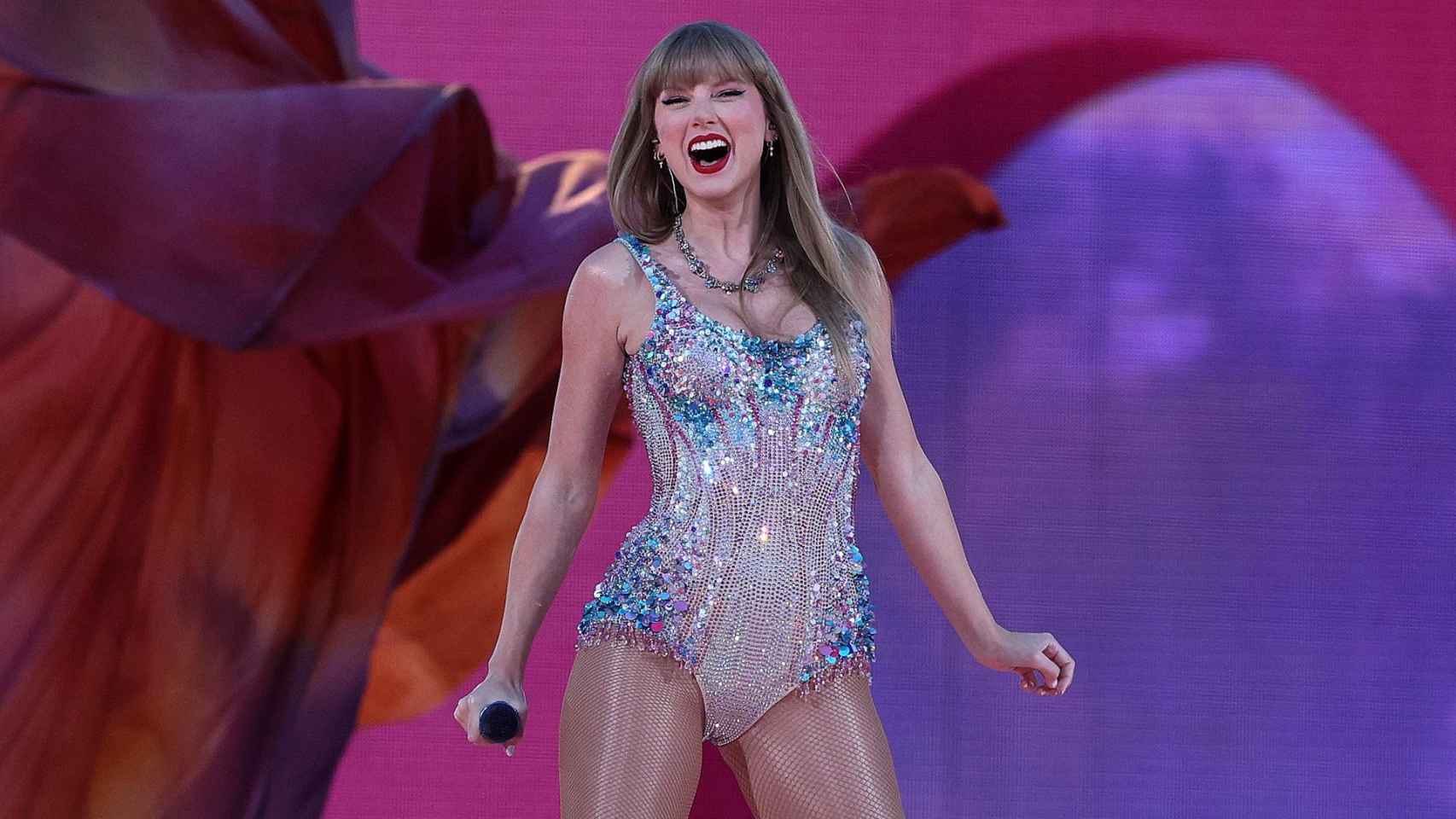 La cantante Taylor Swift en su último concierto en Lisboa (Portugal).