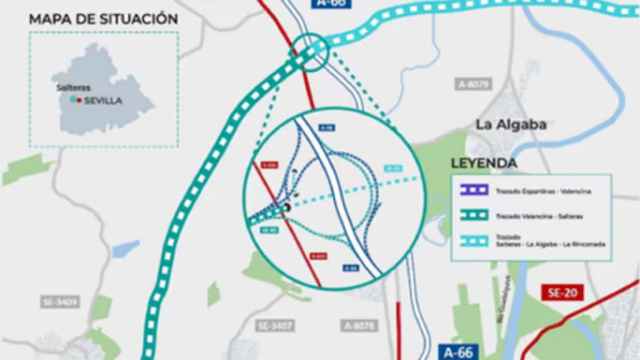 El tramo proyectado, según el plan del Gobierno central.