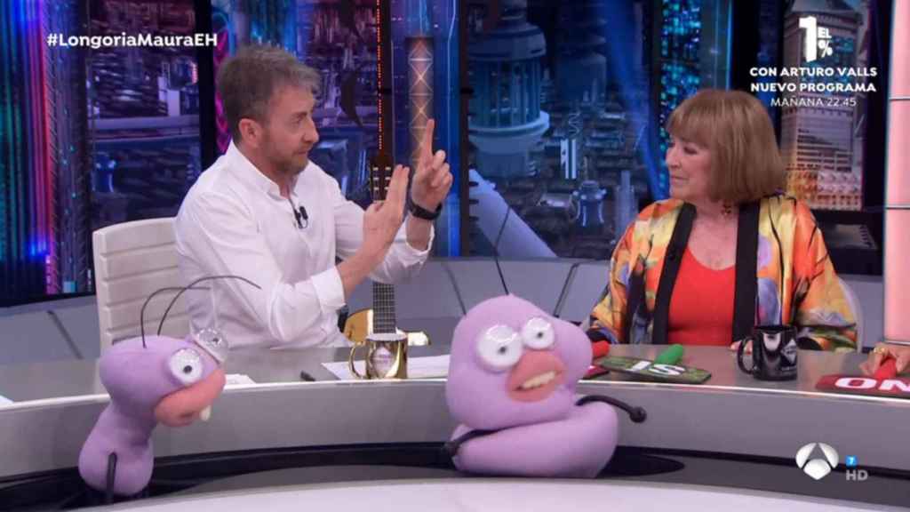 Pablo Motos y Carmen Maura, en 'El hormiguero'
