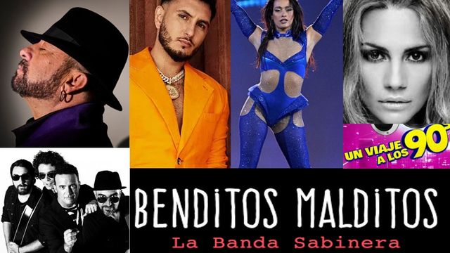 Cartel de conciertos programados por la Fiesta del Vino de Valdepeñas.