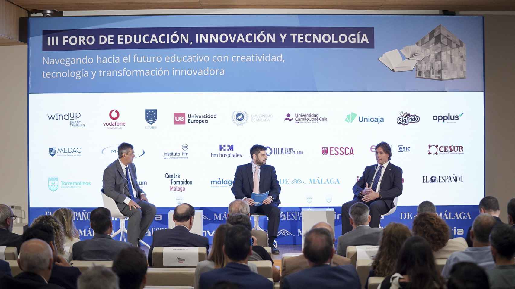Teodoro López, Ángel Recio y Francisco Oliva.