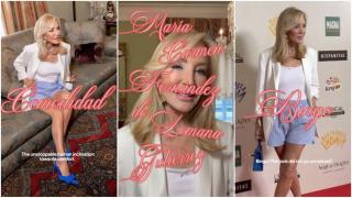 Carmen Lomana luce unos bóxer en la nueva campaña de Stradivarius de la que es protagonista